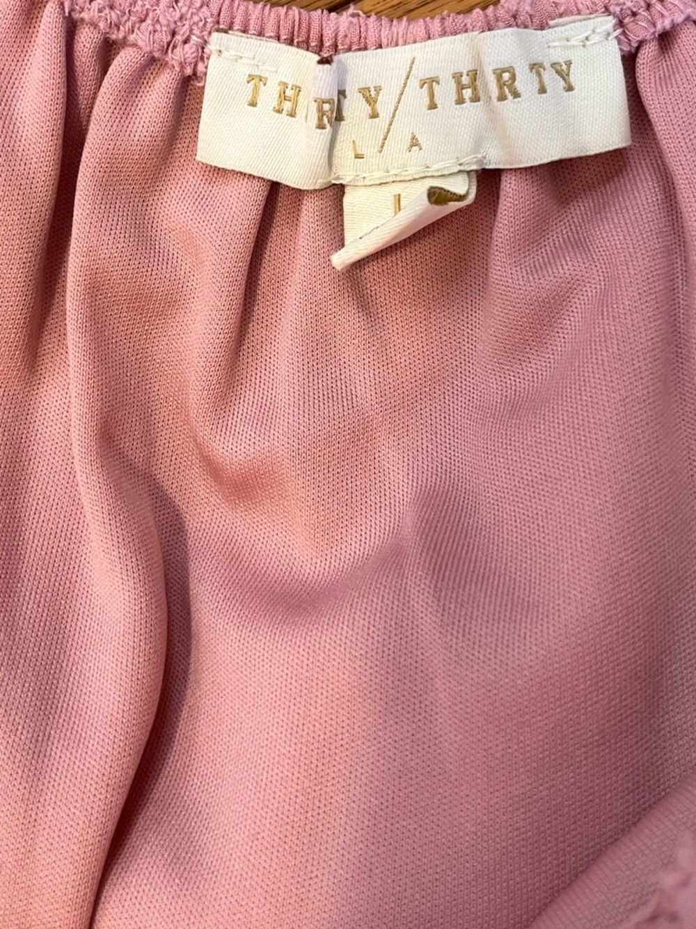 Thirty/Thirty Pink Flirty Textured Coquette Sweetheart Flowy Short Tie Bow Dress - Picture 8 of 10